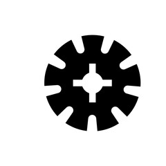 Obraz premium gear,symbol,icon,template,vector,black