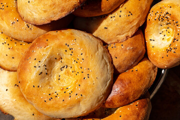 Caucasian lavash with sesame