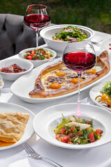 Lunch from Caucasian dishes