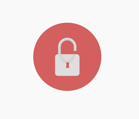 padlock secret vector design isolated