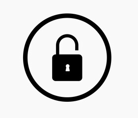 padlock closed vector design isolated