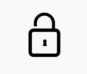 padlock unlock vector design isolated