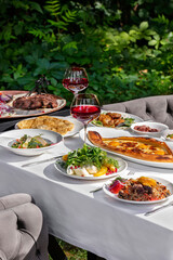 Lunch from Caucasian dishes