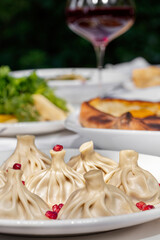 Khinkali with lamb