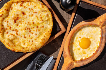Khachapuri Adjarian and Megrelian