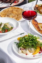 Lunch from Caucasian dishes
