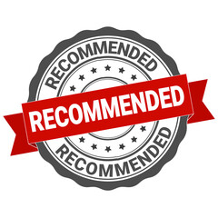 Obraz premium Recommended stamp label