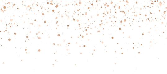 Fototapeta na wymiar Bronze gold glitter confetti