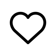 Heart like line icon isolated PNG