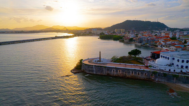 Vista aerea Casco Antiguo, Panama