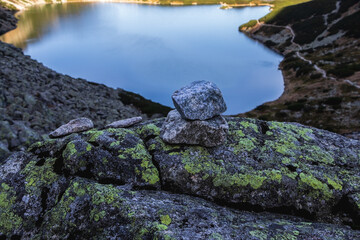 Tatry krajobraz panorama staw górski