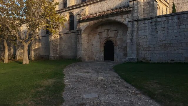 Cartuja de Miraflores monastery, Burgos, Castilla y Leon Spain . High quality 4k footage