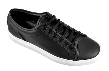 black male sneaker on a white background