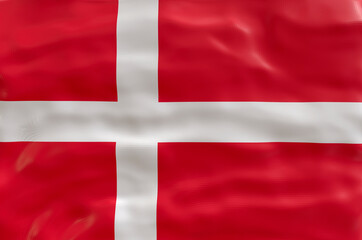 Fototapeta premium National flag of Denmark. Background with flag of Denmark