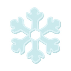 Snowflake Sign Emoji Icon Illustration. Winter Vector Symbol Emoticon Design Clip Art Sign Comic Style.