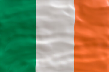 National flag  of Ireland. Background  with flag  of Ireland
