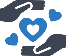 Love and care icon