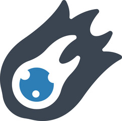 Astronomy comet icon