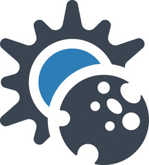 Astronomy eclipse icon