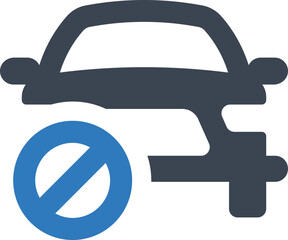 No parking sign icon