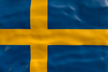 National flag  of Sweden. Background  with flag  of Sweden