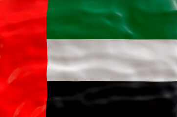 National flag  of United Arab Emirates. Background  with flag  of United Arab Emirates