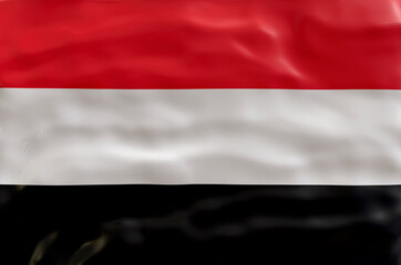 National flag  of Yemen. Background  with flag  of Yemen