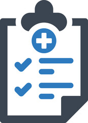 Medical diagnosis report icon