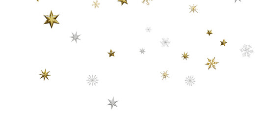 Winter christmas sky with falling snow