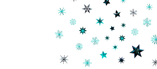Christmas Card - Snowflakes Of Paper In Frame