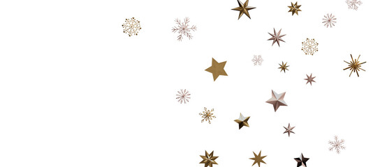 Christmas Card - Snowflakes Of Paper In Frame