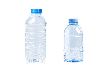 Naklejka premium Plastic bottle colored screw caps for recycle waste on white background, container water lid.