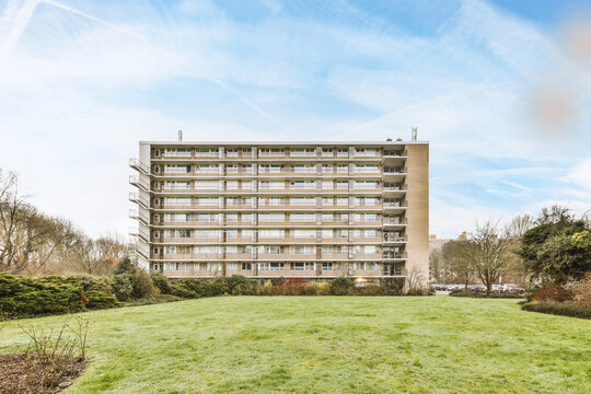 Panorama view of brick houses