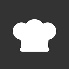 Chef hat icon, outline vector sign