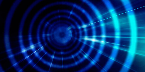 2d illustration Abstract futuristic electronic circuit technology background