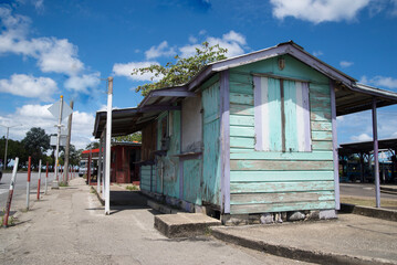 beach hut in Bridgtown ,Barbados Island