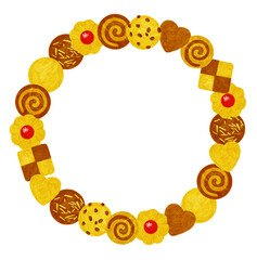 Illustration of cookies. For Valentine's Day and White Day designs.