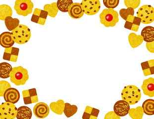 Illustration of cookies. For Valentine's Day and White Day designs.