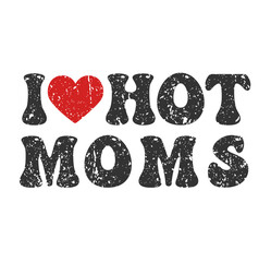 Naklejka premium Hot Moms Icon Silhouette Illustration. Love Vector Graphic Pictogram Symbol Clip Art. Sketch Black Sign.