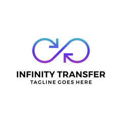 Infinity logo design vector illustration