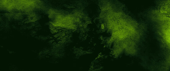 abstract dark green background with drops, Creative green and black shades hand drawn texture. watercolor Paper textured aquarelle canvas for modern creative design. wash aqua