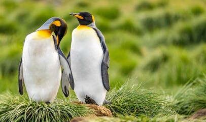Königspinguin Kolonie Gold Harbour - landschaftlich reizvolle Bucht auf Südgeorgien 
