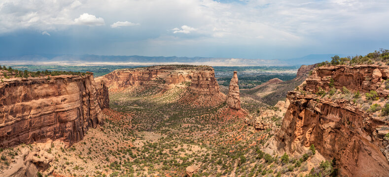 Colorado National Monument in Grand Junction, Colorado- Independence Monument view 