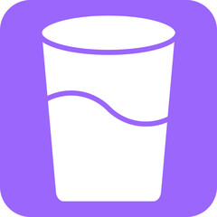 Water Glass Icon Style