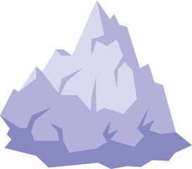 Sea iceberg icon isometric vector. Ice berg. Peak pole