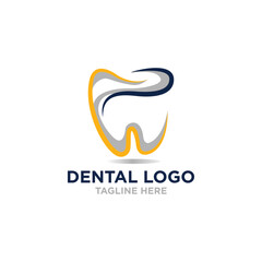 Obraz premium dental logo design vector template