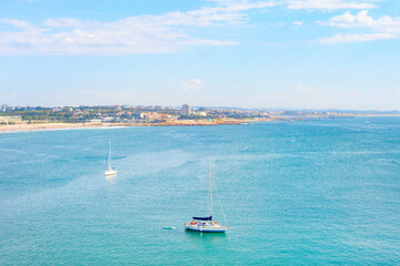 Matosinhos beach yachts aerial Porto