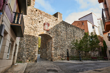 Fototapeta na wymiar Puerta de San Juan (Century XIV), Bermeo, Biscay, Basque Country, Euskadi, Euskal Herria, Spain, Europe.