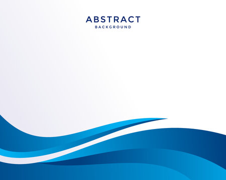 Abstract blue wavy business style background © Arohim Art