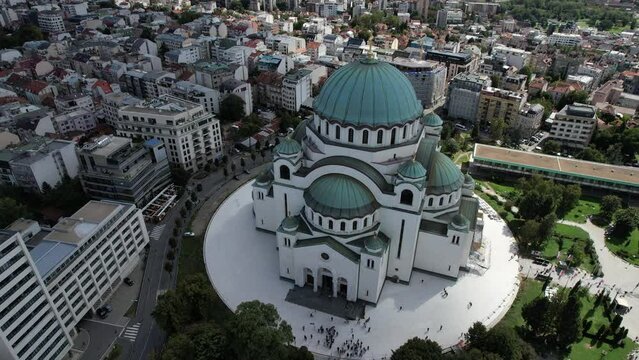 Temple of Saint Sava the biggest Serbian Orthodox Church, Belgrade, Serbia